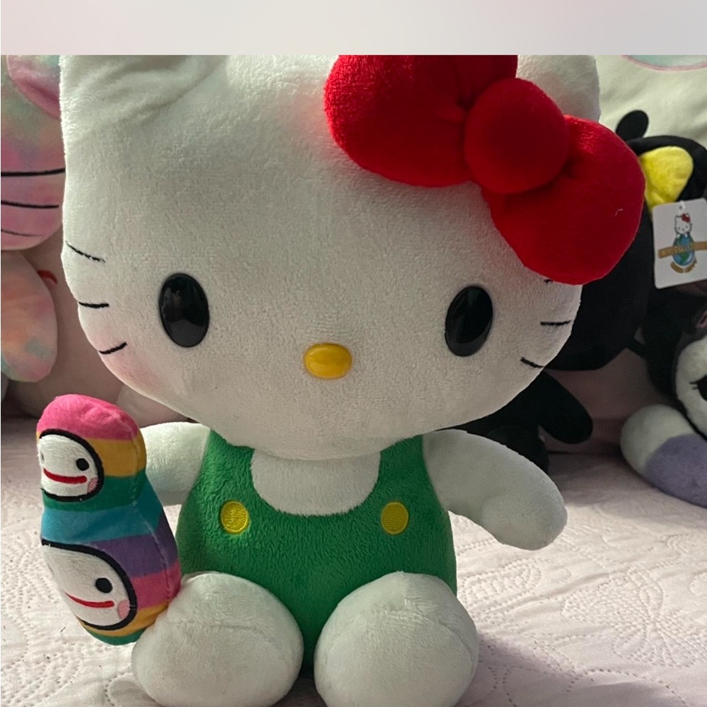 Hello Kitty Green Stuffed Animal Plush